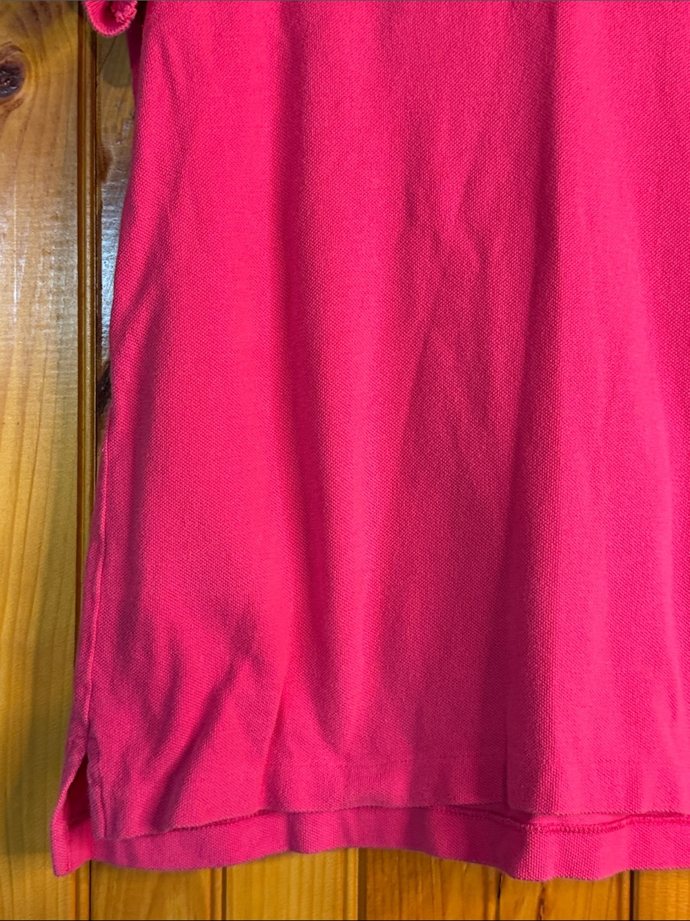 Ralph Lauren Classic Fit Women’s Hot Pink Polo with Lime Green Pony - Picture 5 of 9